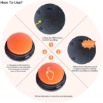 Pet Button Color Voice Recording Button, Dog Buttons for Communication Pet Training Buzzer, 30 Second Record - Image 4