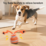 Cat Dog Interactive Ball Toy Automatic Rolling Ball Faux Tail Rechargeable Smart Pet Electric Toy Dog Cat Training Imitate Mouse - Image 2